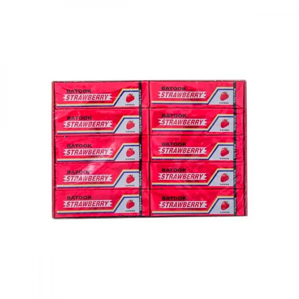 Batook Strawberry Chewing Gum 12.5g x 20pcs