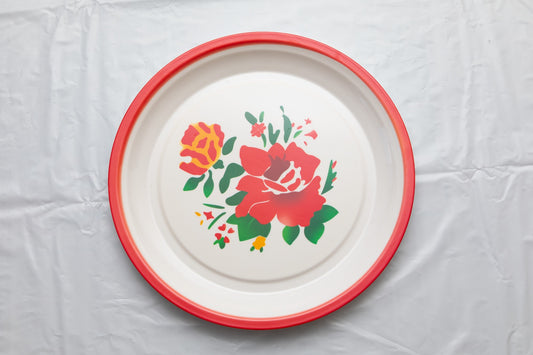 Round food plate 1x20